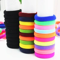 new 10pcspack elasticity hair rope korean black round high quality seamless colors drop shipping candy color hot sale