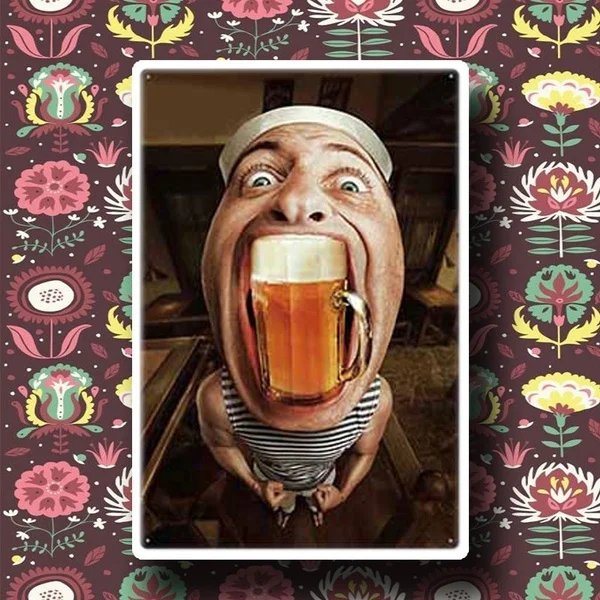 

Vintage Beer Poster Metal Tin Sign Bar Club Plaque Wall Decoration Home Decoration