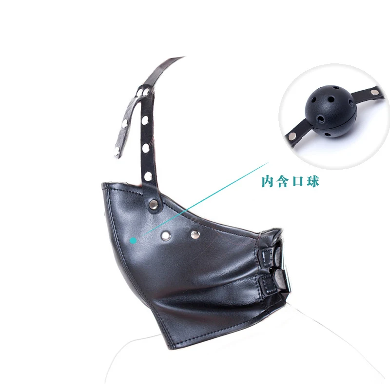 Женская маска-кляп с защитой от срыва Полный головной ремень бандаж для рта