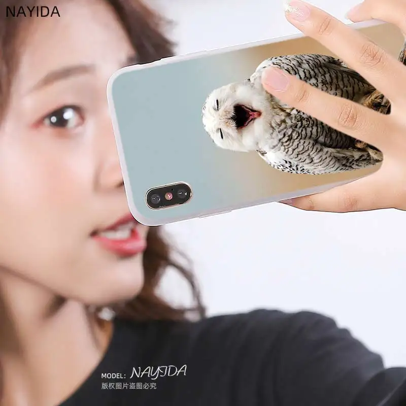 Мягкий чехол для Huawei Honor 30 20 Pro 10 9 Lite 30s 10i 9a 8a 7a X10 8x с изображением снежной совы |