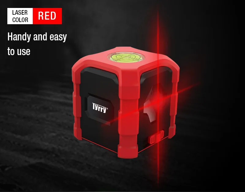 USB зарядка TYRRY мини портативный лазерный уровень красный луч поперечная линия самонивелирующийся нивелир поперечная линия измерительные строительные инструменты