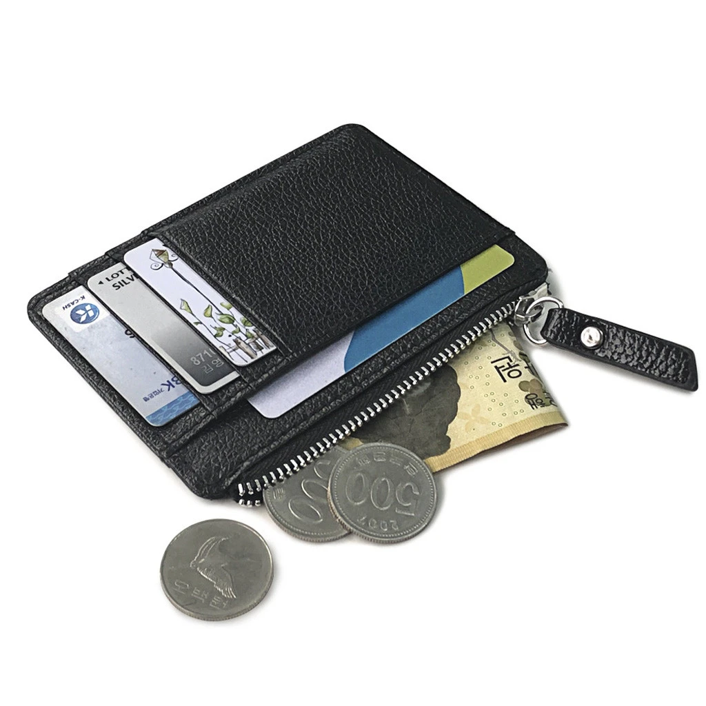 Aelicy 2020 Small Mini Travel PU Leather Bank Business Id Card Holder Wallet Case For Men Women With Window Female T17 | Багаж и сумки