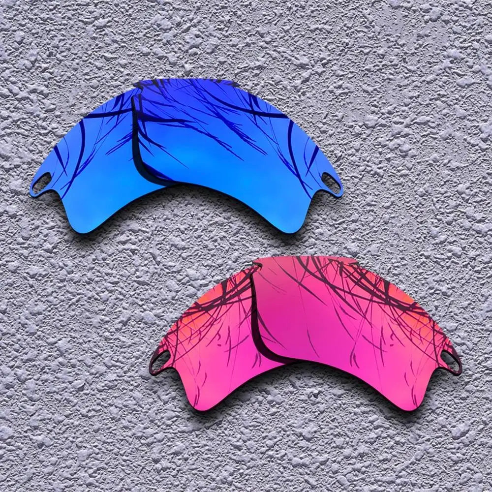 Purple-Purple Red 2 Pairs Polarized Replacement Lenses for Oakley Fast Jacket XL Sunglasses- Multiple Choices - Цвет линз: Purple-Purple Red