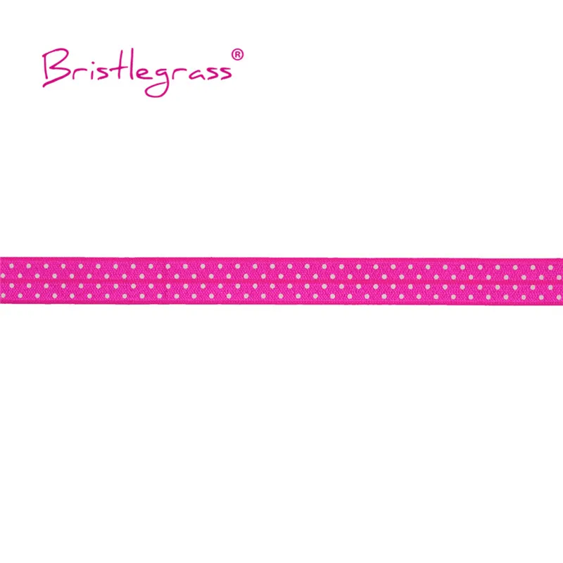 Эластичная Повязка на голову с принтом в горошек 5 ярдов 5/8 дюйма 15 мм лента для