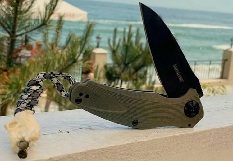 Новейший OEM Kershaw 7008 складной нож 8Cr13Mov лезвие G10 + стальная ручка Походный охотничий
