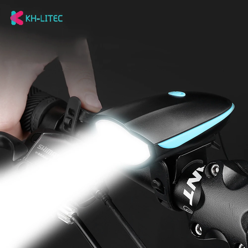 Фонарь велосипедный KHLITEC светодиодный Аккумуляторный с зарядкой от USB 140