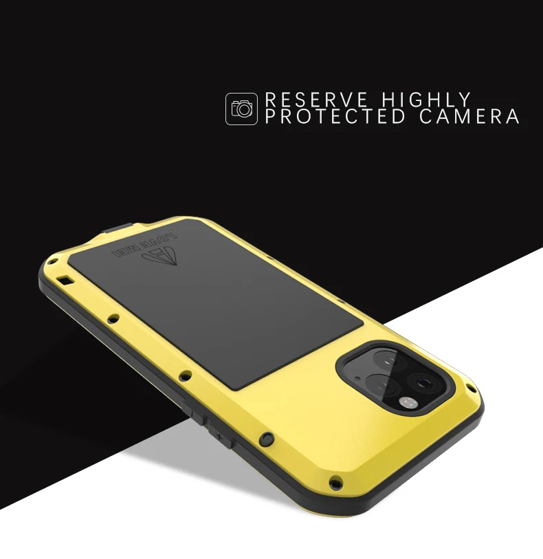 Gorilla glass) LOVE MEI мощный чехол для iphone 11 Pro Max X XS чехол для Max XR для iphone 8 6 6s 7 Plus водонепроницаемый алюминиевый чехол