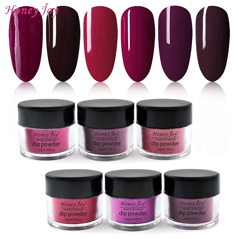 Очень тонкие ногти 10 г/28 г темно-красные фиолетовые серии Dip Powder для окунания