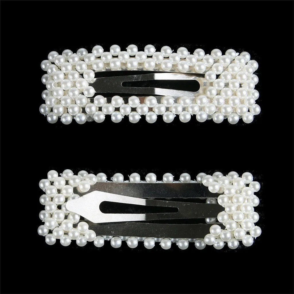 INS Для женщин для милых девочек жемчужная бусинка Заколка пряжка волос зажим