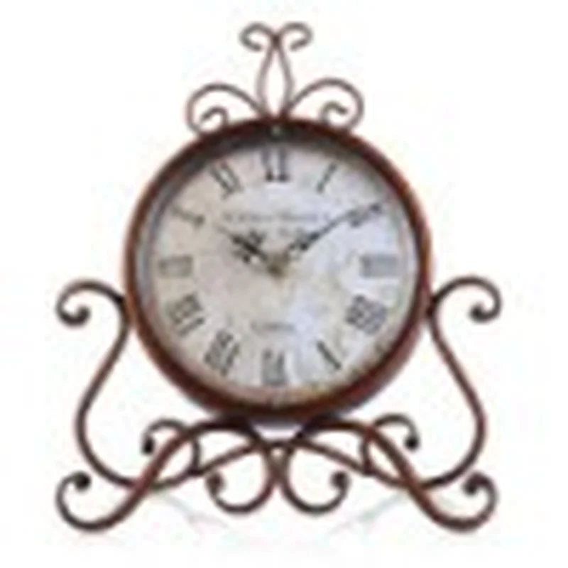 

Luxury Vintage Alarm Clock Table Silent European Iron Small Metal Alarm Clock Bedroom Gift Despertador Home Decoration DG50ZZ