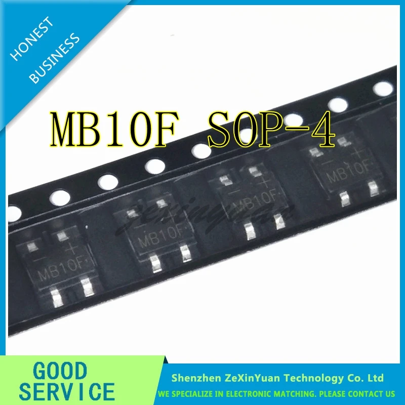

200PCS/LOT MB10F MB6S MB10S MB6F SOP-4 Bridge rectifier