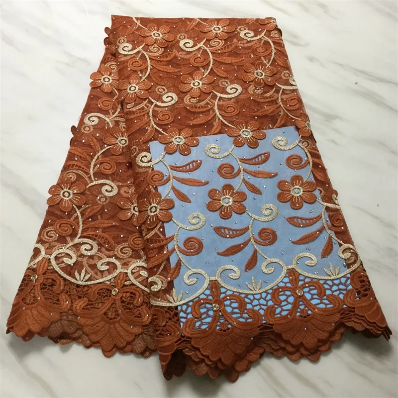 Розовое кружево высокого качества нигерийский Тюль кружевная ткань новейшая