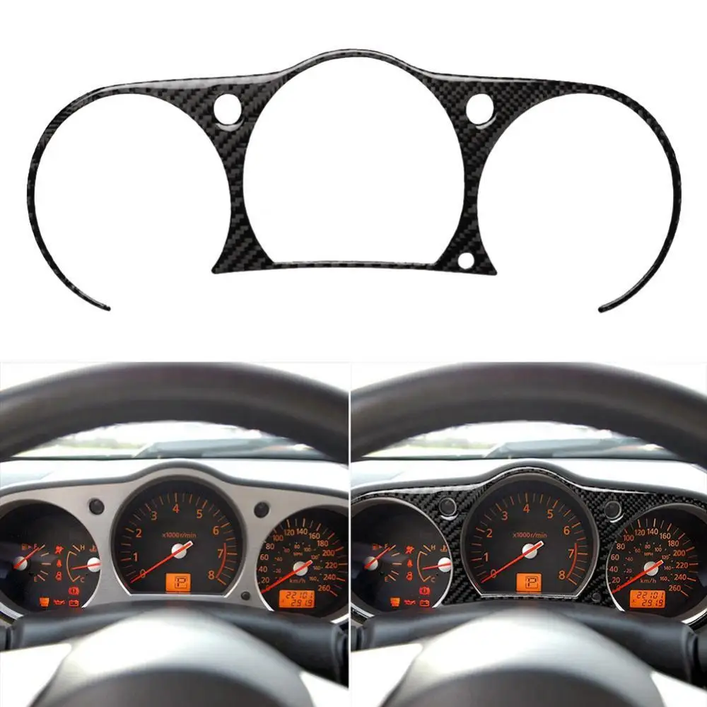

Hot Sale 50% Carbon Fiber Car Speedometer Dashboard Sticker Interior Decor Fit for Nissan 350Z 2006-2009 Accessories