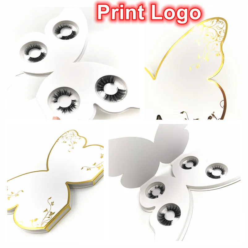 

Коробки для ресниц Golden butterfly, 4 пары, оптовая продажа, упаковка для ресниц, пустой футляр для ресниц с прозрачным лотком, коробки для ресниц из...