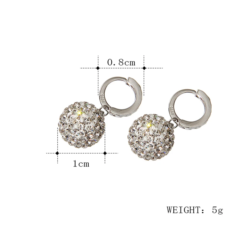 Новое поступление серьги с искусственными кристаллами для женщин корейские