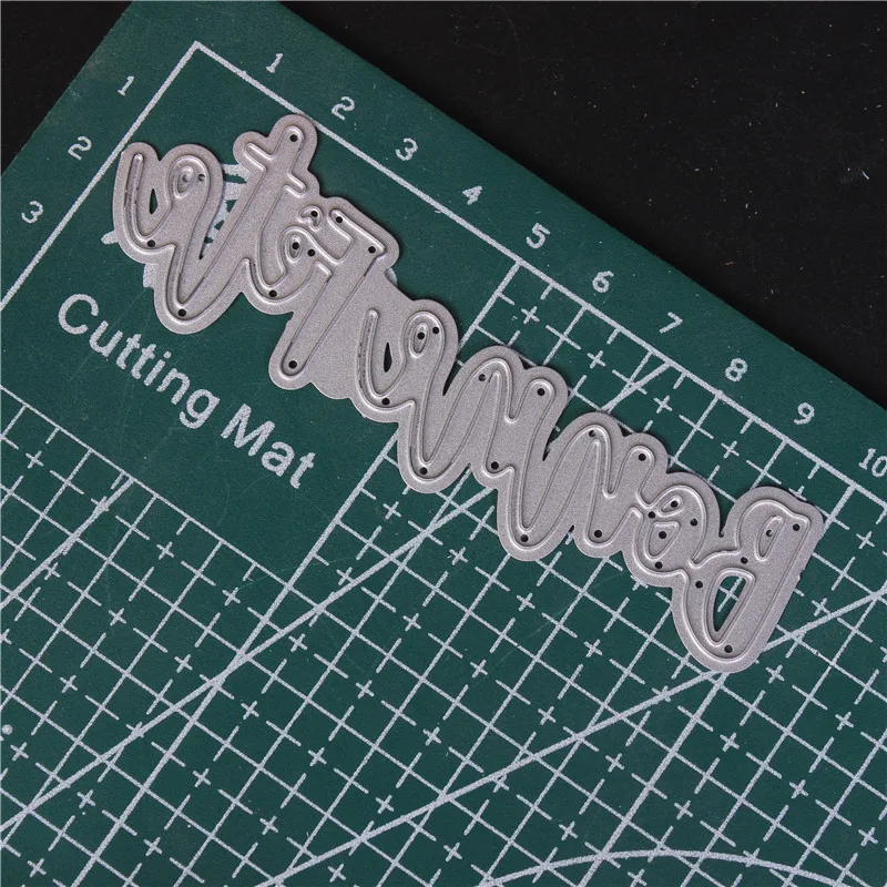 Французское слово металлические режущие штампы для скрапбукинга Diy высечки