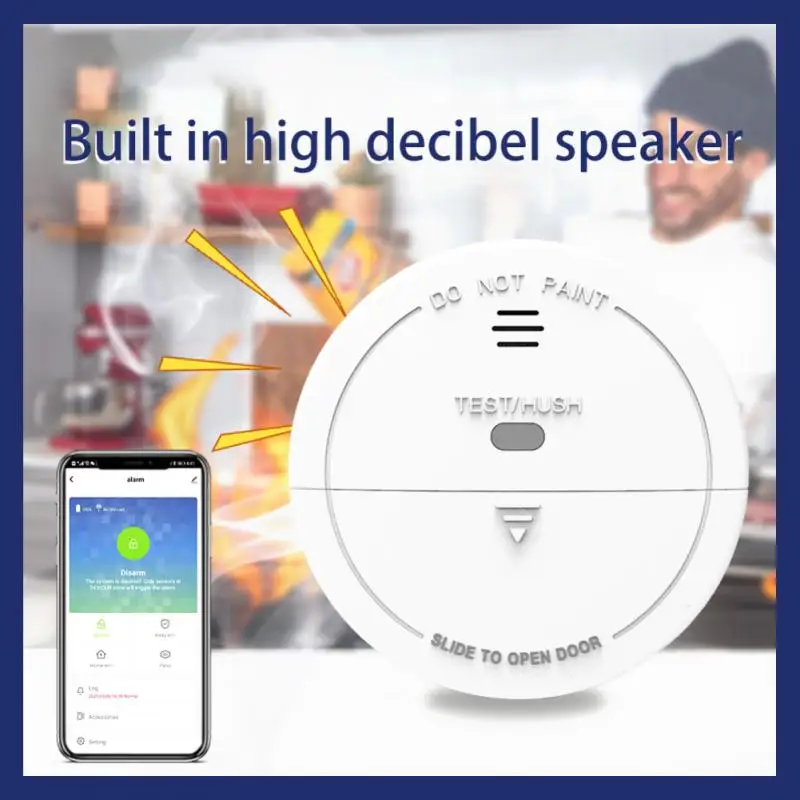 

Независимый детектор дыма, датчик Пожарной Сигнализации, домашняя система безопасности, пожарные, Wi-Fi дымовая сигнализация Tuya, противопожа...