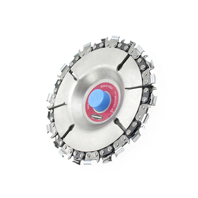 

4 Inch 22 Tooth Durable Angle Grinder Disc Wood Cutting Grooved Saw Blade Woodworking Grinder Chain Disk Sculpting Tool