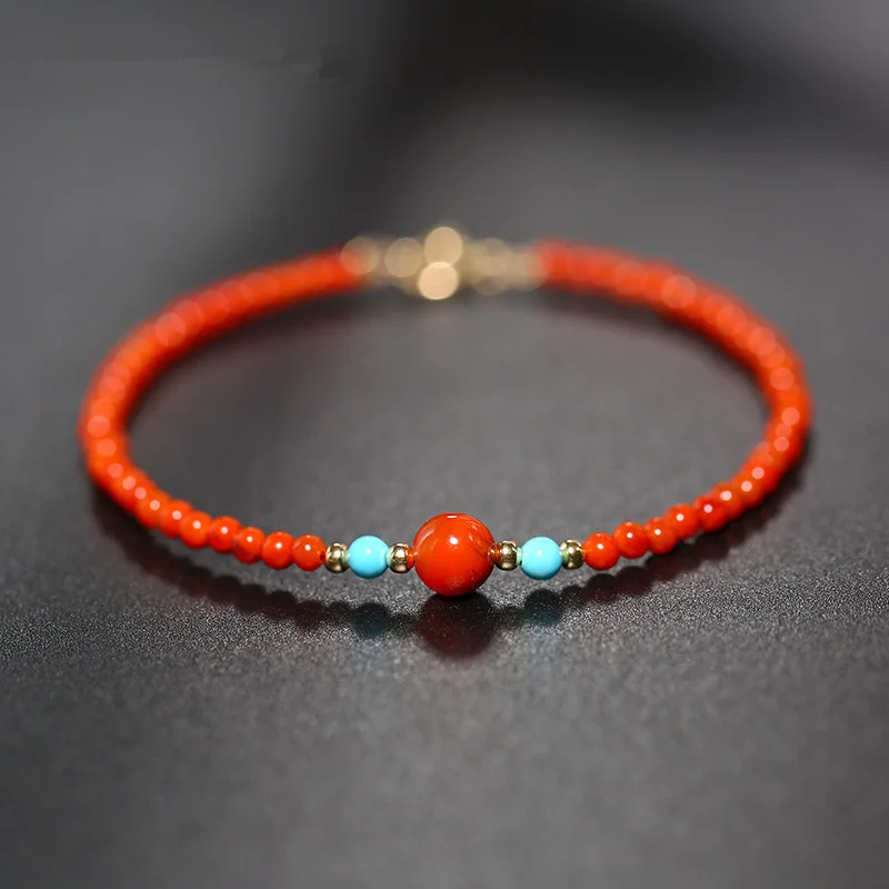 

Hot Selling Natural Hand-carved Jade Southern Red Agateracelet Fashion Jewelry Accessories Bangles Men Women Lucky Gifts