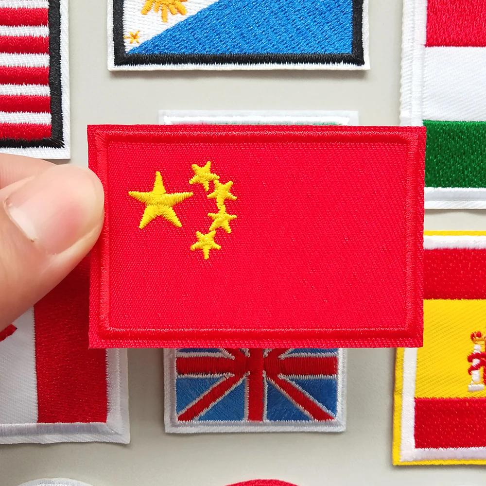 Наклейки с национальным флагом вышитые нашивки наклейки российским испанским и