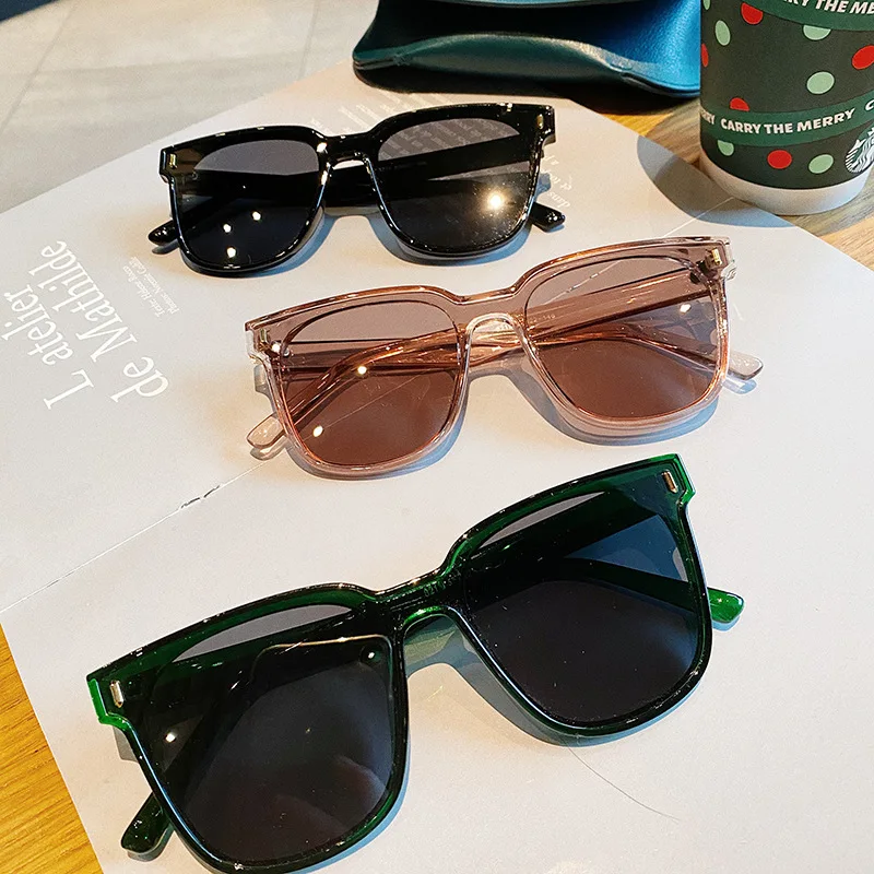 

2020 New Fashion Sunglasses Women Classic Oversized Square Black Leopard Sun Glasses Female Gradient Vintage Big Shades UV400