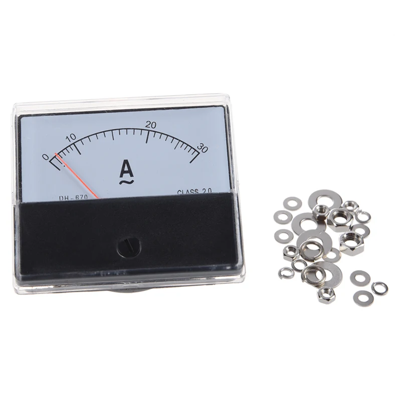 AC 30A прямоугольная панель аналоговый измеритель Амперметр YS 670|Измерители тока| |