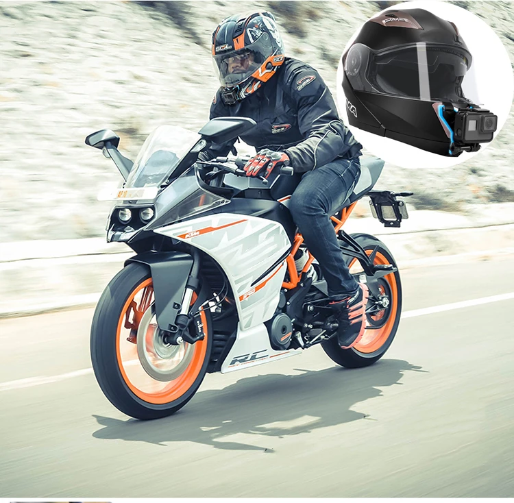 

Universal Motorcycle Helmet Chin Stable Mount Action Camera Holder Helmet Chin Camera Stand Full Face for GoPro Hero 8 7 6 5 4 3