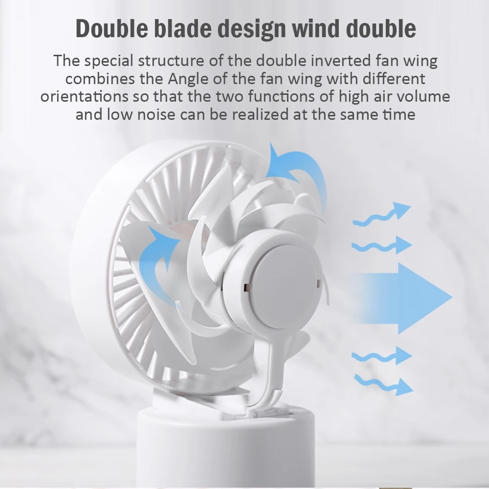 USB Перезаряжаемые Настольный вентилятор 3 жизни настольного вентилятора