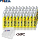 40 шт. PKCELL AAA батарея Ni-MH AAA перезаряжаемые батареи 1,2 в 1200 мАч с 10 шт. aaa батарейный блок держатель для фонарика игрушки