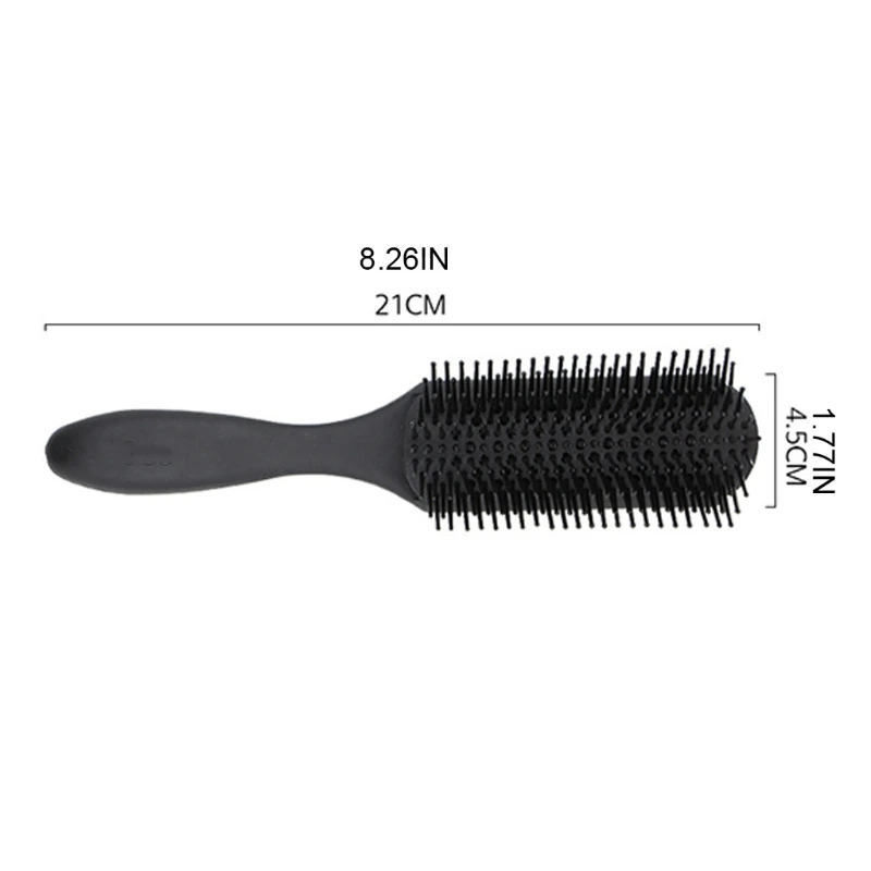 

094E Detangle Hair Comb Anti-Static Massage Brush Barber Hairdressing Straight Curly Salon Styling Tool