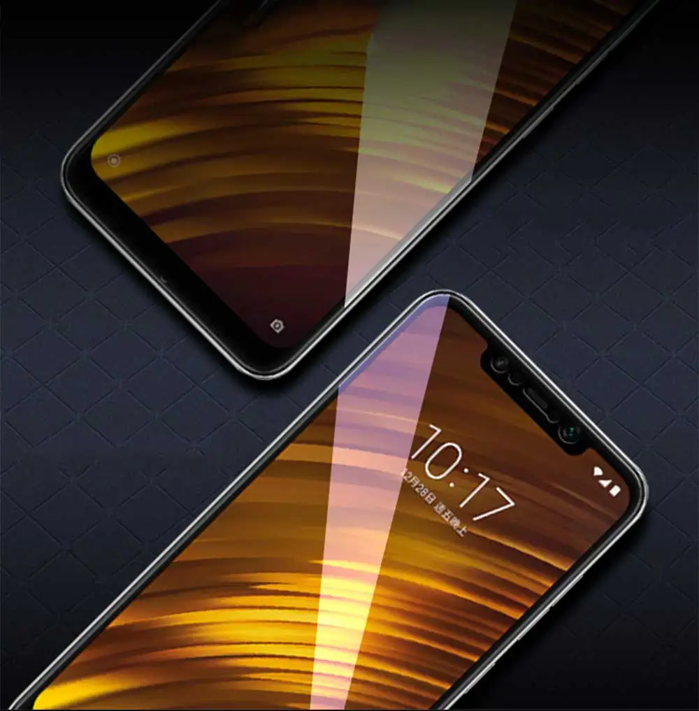 Для Xiaomi pocophone F1 закаленное стекло для Xiaomi pocophone F1 защита экрана полное покрытие Защитное стекло для poco f1 стекло