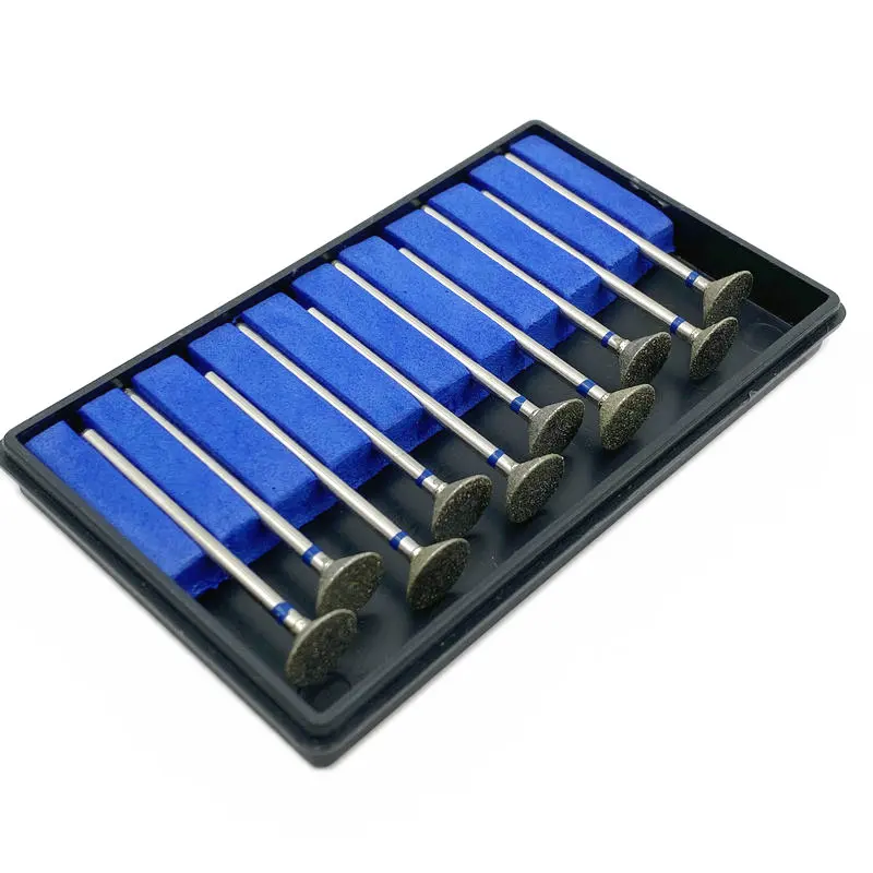 

10pcs Type MK100 Dental Part Electroplated Diamond Point Polisher Dental HP Diamond Burs HP Rotary Bur Set Dental Lab