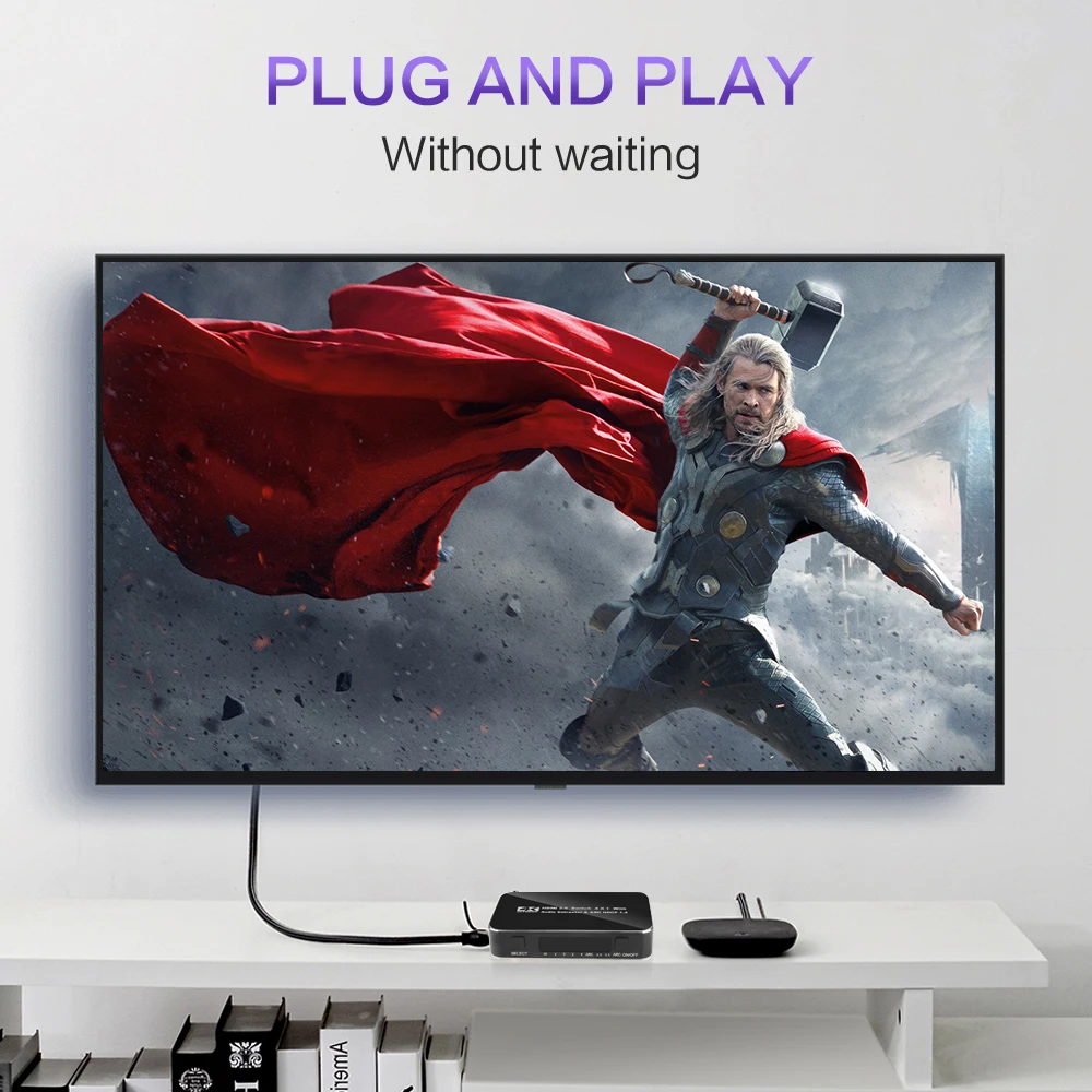 KEBIDU UHD 4K 2 0 Разветвитель переключатель 4 в 1 аудио экстрактор с ARC HDCP 1080P для PS4 pro DVD