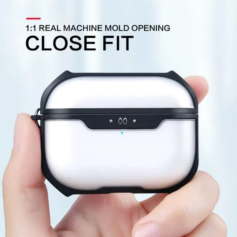 Чехол для Apple AirPods Pro беспроводной Bluetooth чехол наушников прозрачный устойчивый к