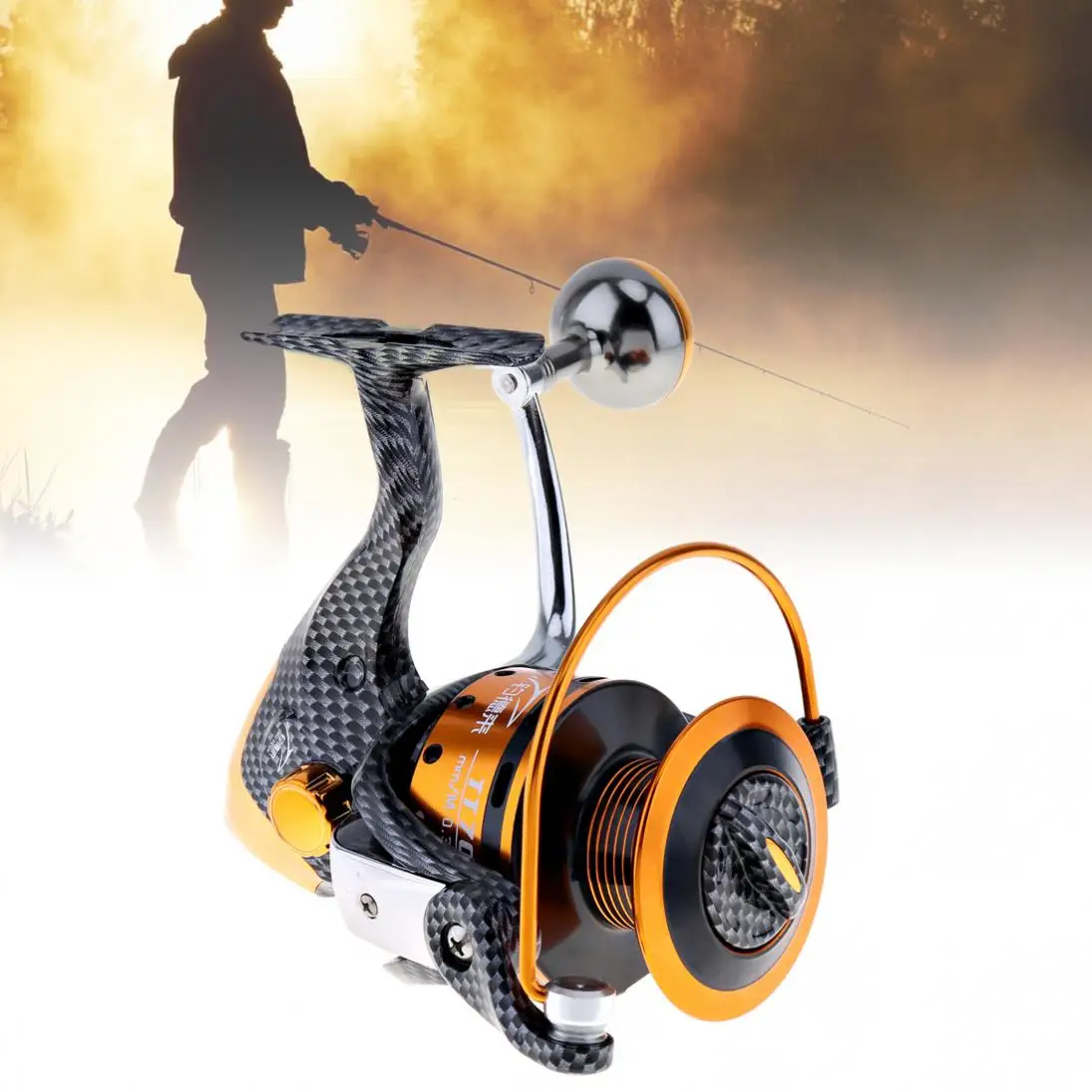 12 + 1BB полностью Металлическая леска спиннинговая Рыболовная катушка большое