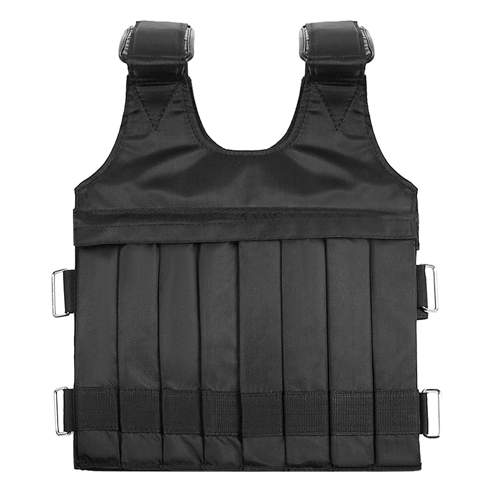 

50/15KG Loading Weight Vest For Boxing Weight Training Workout Fitness Gym Equipment Adjustable Waistcoat Jacket Sand Clothing
