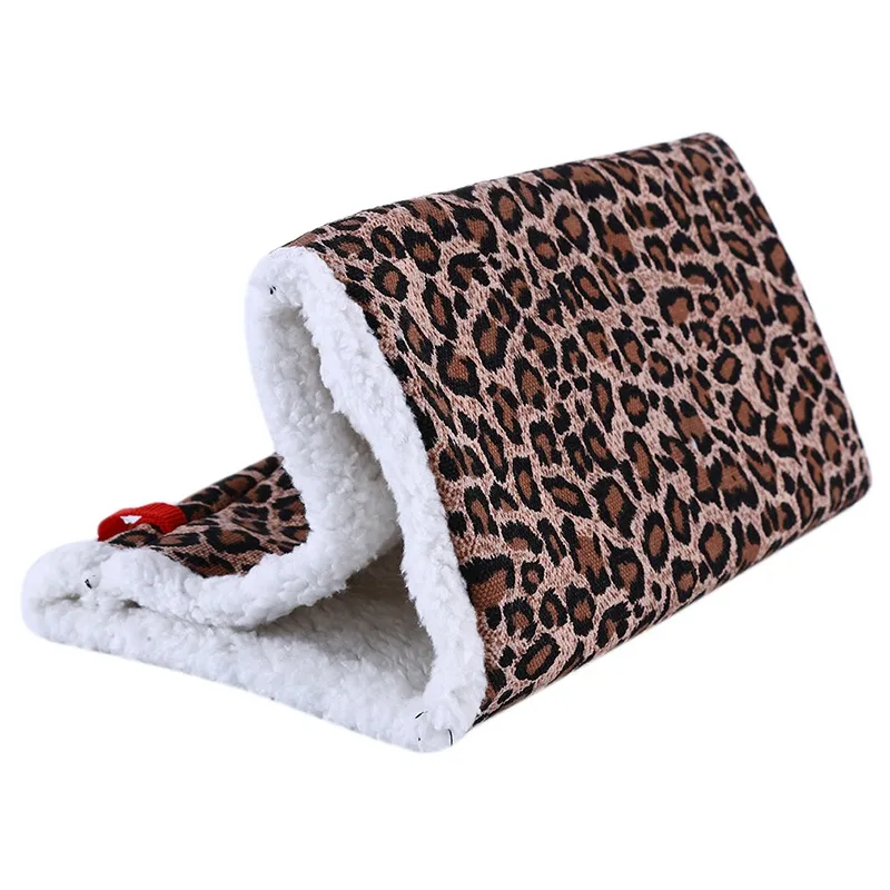 Leopard Print Hanging Bird Cages Pet Small Animal Warm Hut Nest Hammock for Rabbit Hamster Accessories|Птичьи клетки и гнезда| |