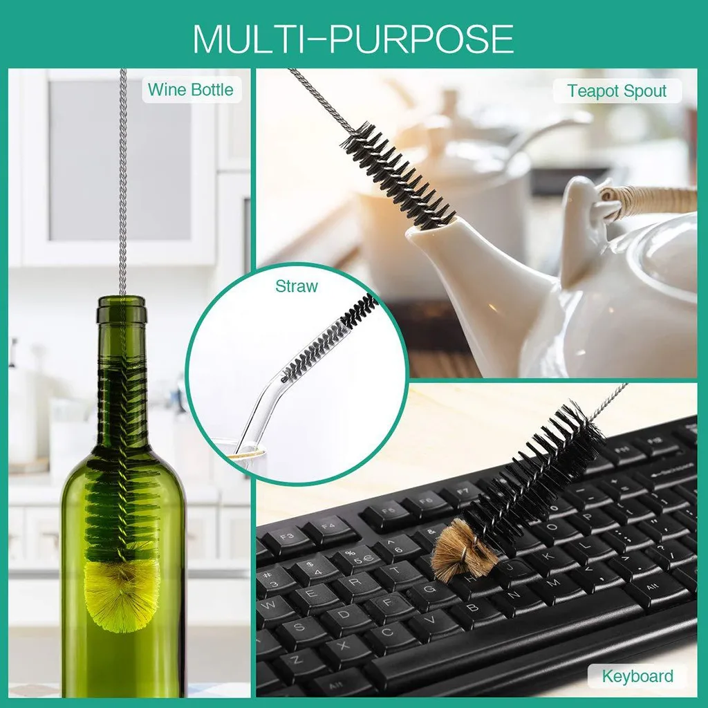 

1Pcs Ultra Long Jug Brush Bottle Brush Washers For Narrow Bottle Kitchen Household Cleaning Accessory Long Handle Bottle Brush