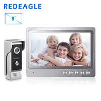 redeagle 9 inch 1000tvl hd video intercom kit for home security video door phone doorbell unlock system