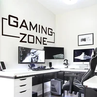 gaming zone decals gamer wall vinyl sticker controller video game wall decals customized for kids bedroom vinyl wall decal 2260
