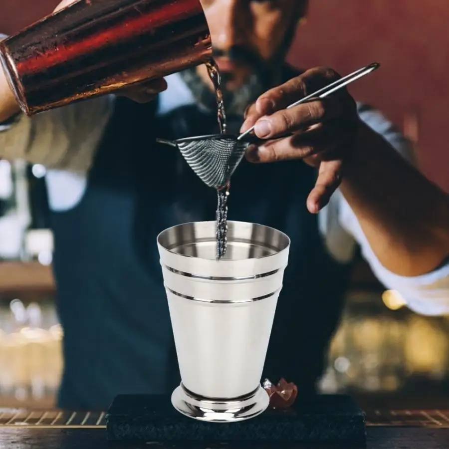 304 нержавеющая сталь Коктейльная чашка со льдом Питьевая кружка для вина анти