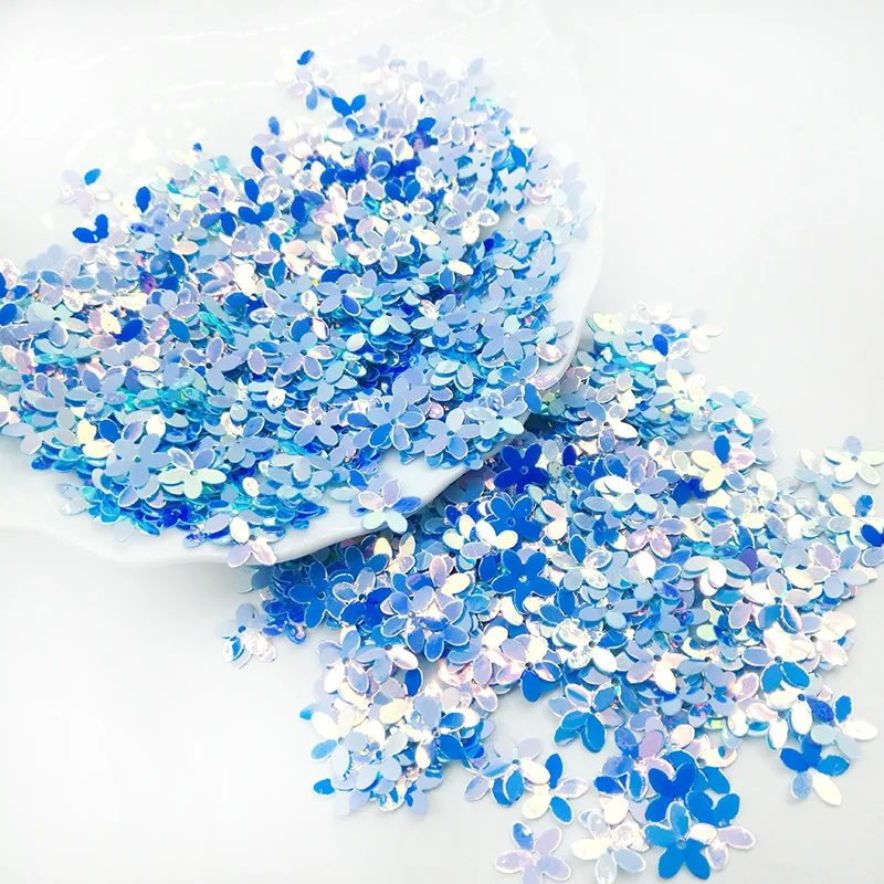 Блестящие Блестки 10 мм цветок круглая чашка на пять пальцев свободный аксессуары