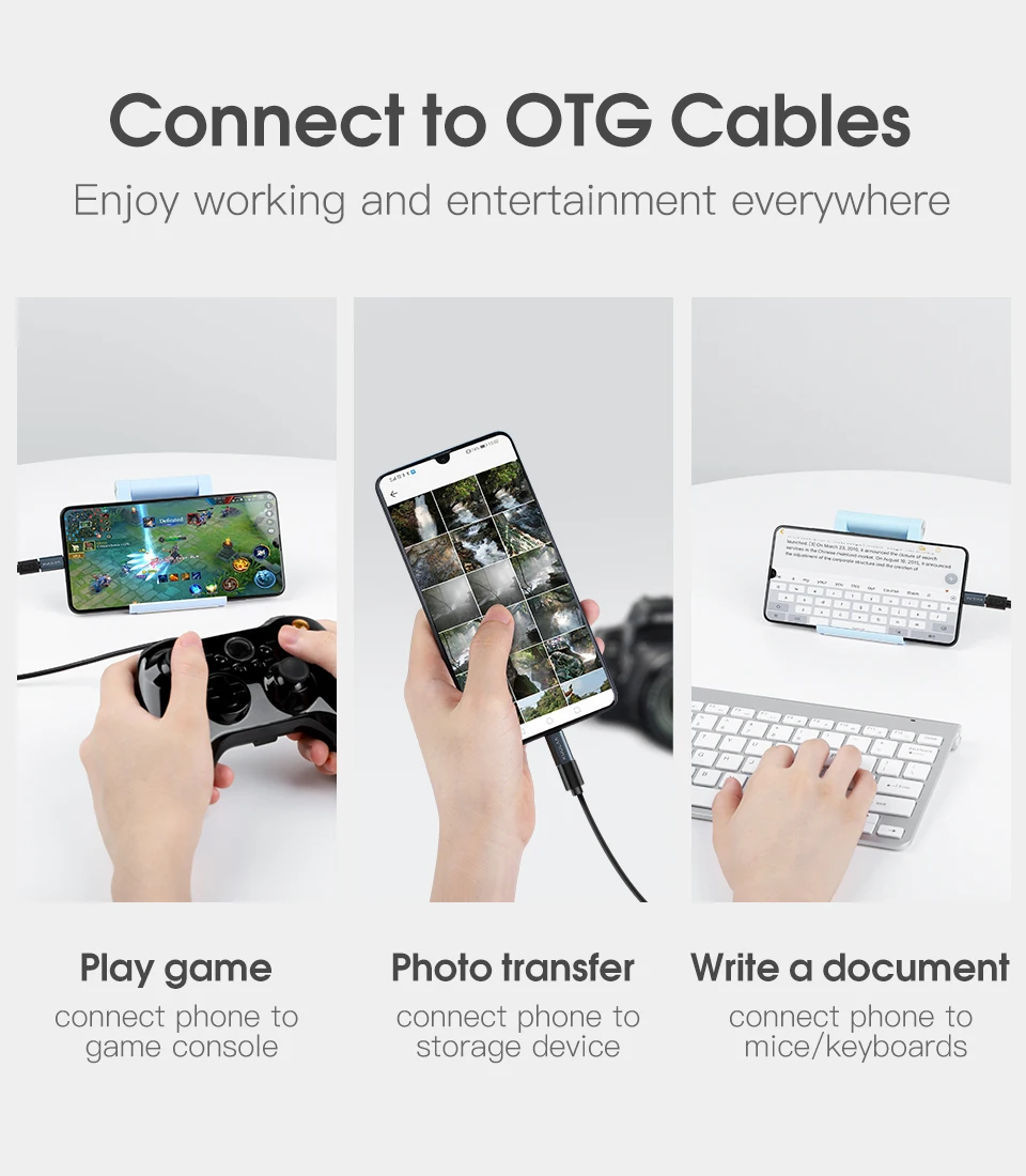 KUULAA USB C адаптер типа OTG C на кабель зарядного устройства микро-usb конвертер для Macbook Pro samsung Galaxy S10 S9 huawei type-C USB OTG