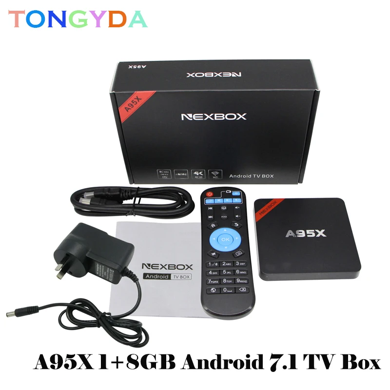 A95X NEXBOX Smart Android 7 1 ТВ бокс Amlogic четырехъядерный S905W ГБ 8 wifi медиаплеер PK X96 мини