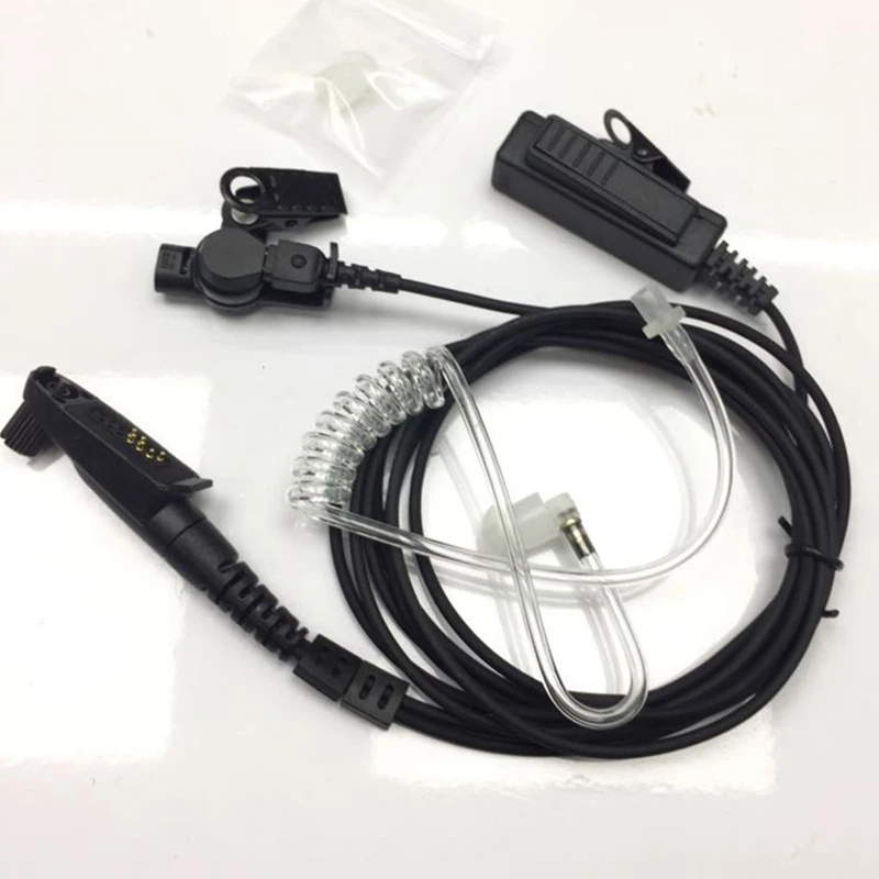 Гарнитура с микрофоном и воздушной трубкой для Motorola GP328Plus GP344 GP388 GP328-Plus Anysecu F22 F25 W5 |