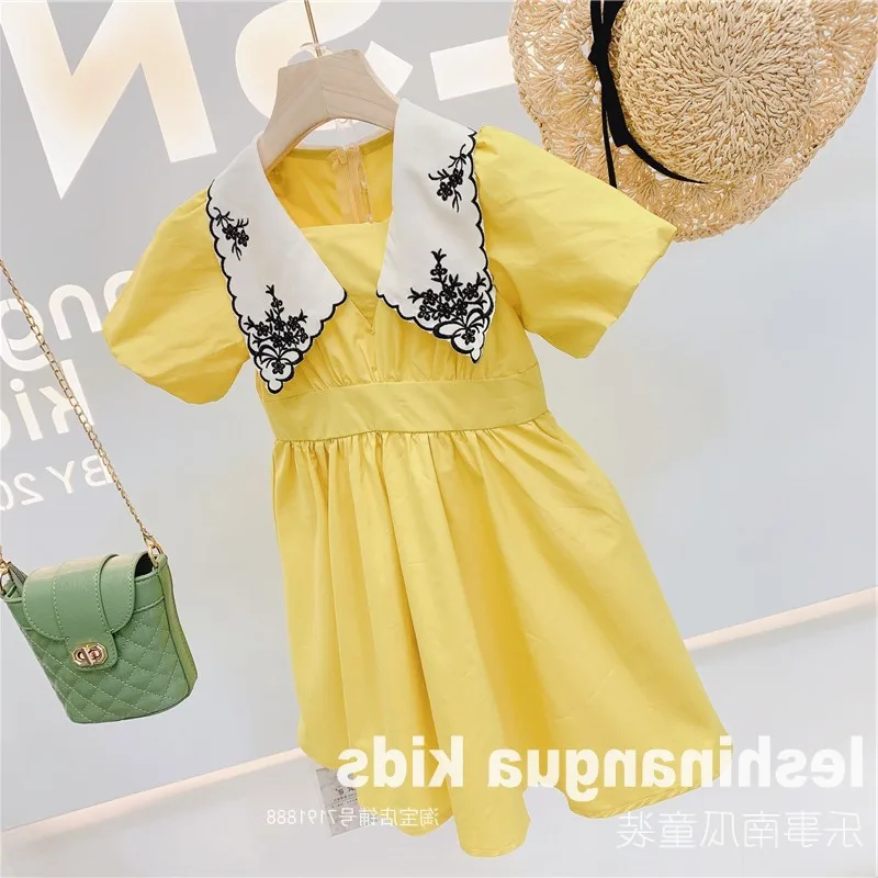 Платье для маленьких девочек Повседневное платье принцессы с вышивкой и