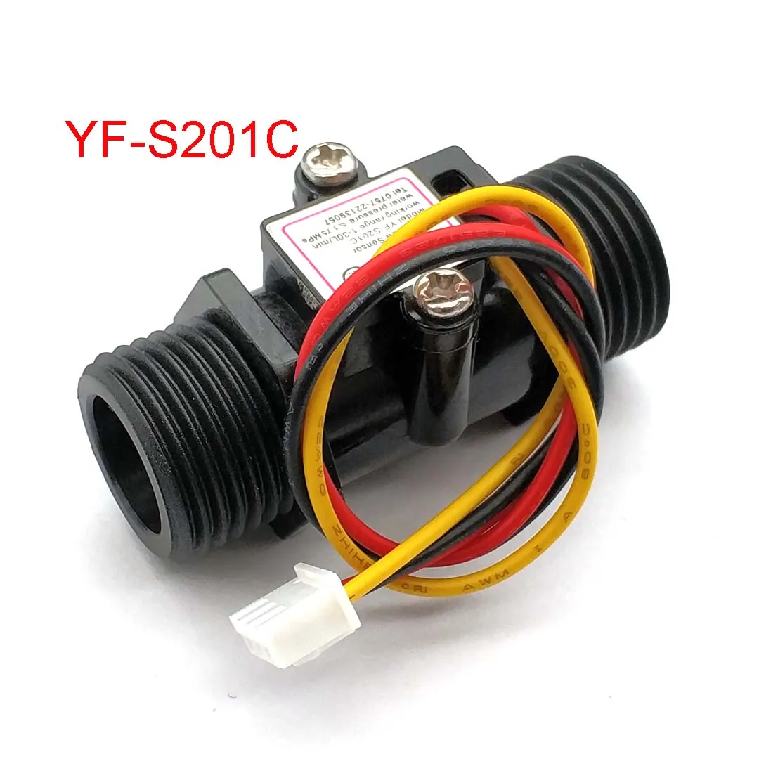 Расходомер для воды Датчик Холла расхода индикатор счетчик расходомер G1/2 0 5-25