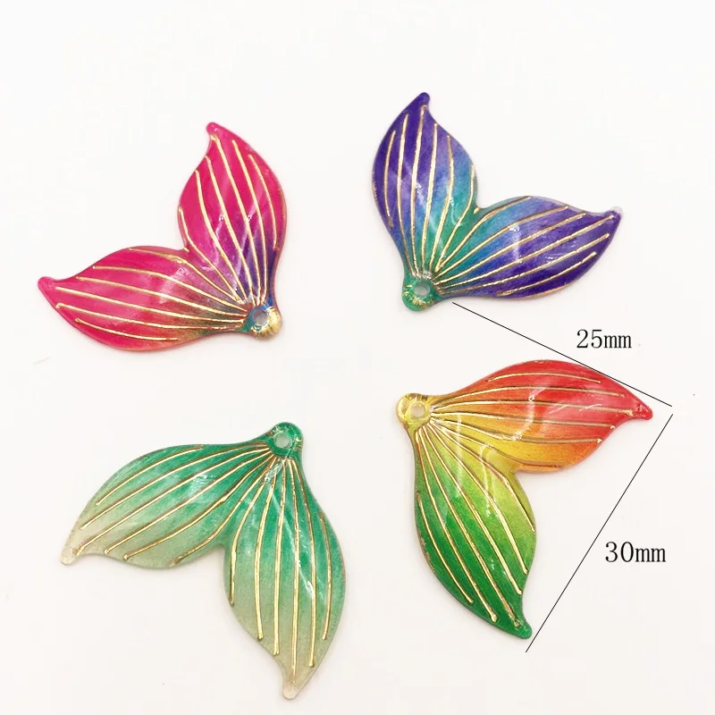 10 шт. разноцветные стразы с хвостом русалки 1 отверстие | Дом и сад