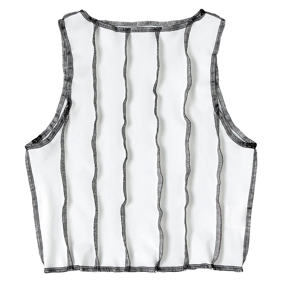 

Autumn Casual Slim Tank Top Women Fashion Patchwork Sleeveless Vest Clothing Streetwear Ladies Knitted Tops 2021 New