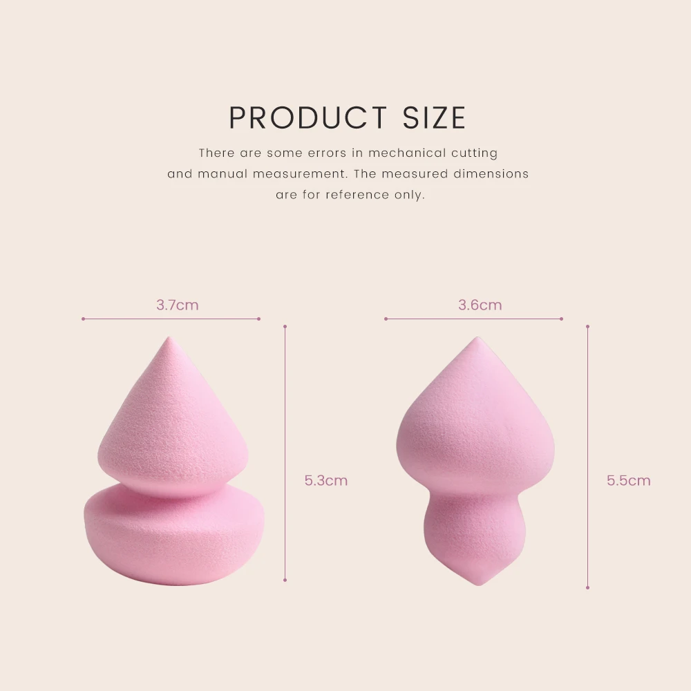 2 шт. капли воды мягкий Красота макияж губка для помады maquillaje Профессиональные